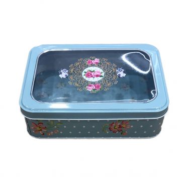 Cutie depozitare din metal D2634, 18.5x14.5x5.5 cm