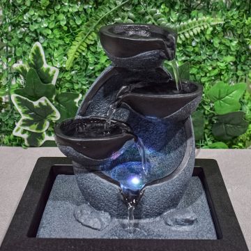 Fantana arteziana, Feng Shui, LED, pompa submersibila, Naimeed D5062, 23x18x28cm