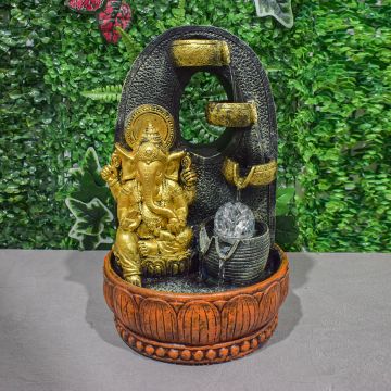 Fantana arteziana, Feng Shui, LED, pompa submersibila, Naimeed D5068, 23x23x39cm