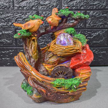 Fantana arteziana, LED, pompa submersibila, Naimeed D5102, 18x14x26cm