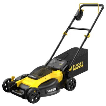 Masina electrica de tuns gazon Stanley Fatmax V20 SFMCMW2651M , cu 2 acumulatori18 V/4.0 Ah, 51 cm