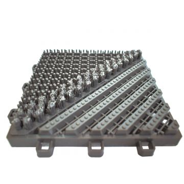 Placa pardoseala modulara din PP, Naimeed D4533, 15x15x2.5cm, Gri