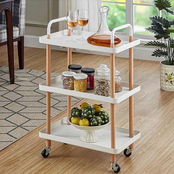 Raft multifunctional, 3 niveluri, Naimeed D5291, Alb, 53x35x87cm