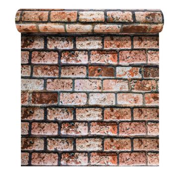 Rola panou autoadeziv, Naimeed D5692, design modern, 2mm grosime, 60x300cm, Caramida