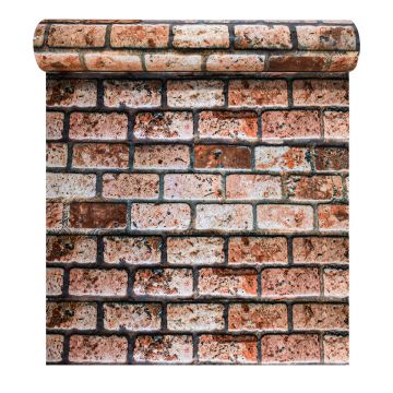 Rola panou autoadeziv, Naimeed D5692, design modern, 2mm grosime, 60x300cm, Caramida