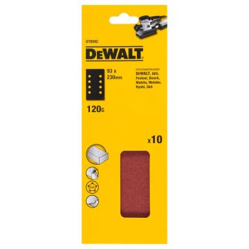 Set 10 foi abrazive DeWALT DT8592, 93 x 230 mm, granulatie 120