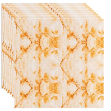 Set 10 panouri decorative, Autoadeziv, suprafata acoperita 3.6 mp, Naimeed D3518, 60x60 cm, Marmura Bej