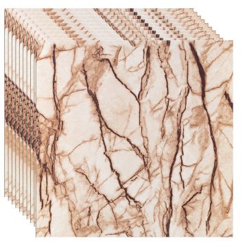 Set 10 panouri decorative, autoadezive, Naimeed D3517, 60x60cm, Marmura Crem