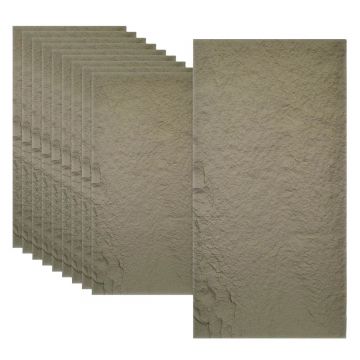 Set 10 x Panou Decorativ 3D, Naimeed D5737, ultrausor, design elegant, PU, 120 x 60 x 3 cm, Crem