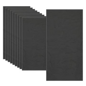 Set 10 x Panou Decorativ 3D, Naimeed D5746, ultrausor, design elegant, PU, 120 x 60 x 3 cm, Negru