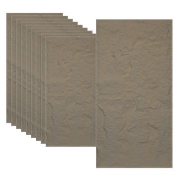 Set 10 x Panou Decorativ 3D, Naimeed D5747, ultrausor, design elegant, PU, 120 x 60 x 3 cm, Maro