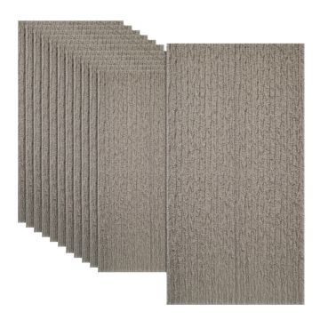 Set 12 x Panou Decorativ 3D, Naimeed D5786, ultrausor, design modern, PU, 120 x 60 x 2.5 cm, Crem