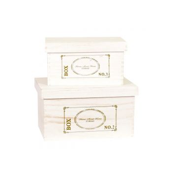 Set 2 cutii depozitare/decor realizate manual D810