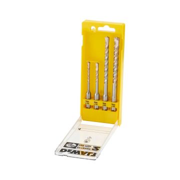 Set 4 burghie pentru beton DeWALT DT9700, SDS Plus, 5 - 10 mm, suport plastic