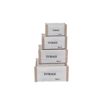 Set 4 cutii depozitare/decor realizate manual D812