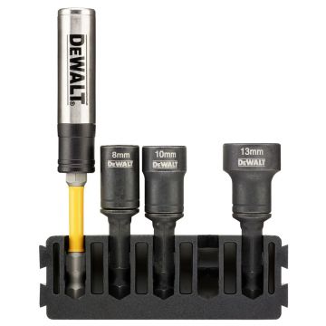 Set 4 piese insurubare, DeWALT DT70827, cu un suport compatibil cu sistemul TOUGHCASE