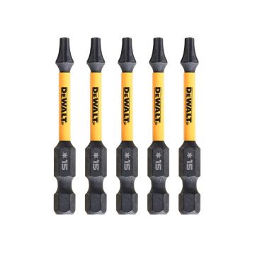 Set 5 biti Extreme DeWALT DT7394T, TX15 x 57 mm, FLEXTORQ