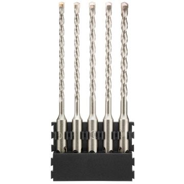 Set 5 burghie pentru beton DeWALT DT70838, 5 - 7 mm, SDS Plus, suport plastic