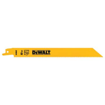 Set 5 lame fierastrau sabie Dewalt DT90383, 203 mm, 10 TPI, pentru lemn cu cuie