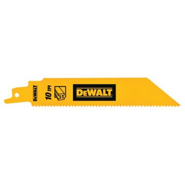 Set 5 lame fierastrau sabie Dewalt DT90384, 152 mm, 10 TPI, pentru metal