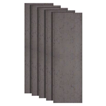 Set 5 panouri decorative, riflaj, polimer rigid, Naimeed D5462, 270x30x0.5cm, Crem