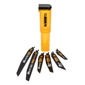 Set 6 lame diverse fierastrau sabie Dewalt DT2440L, 100 - 228 mm