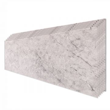 Set 6 panouri decorative, Naimeed D6577, Autoadeziv, aspect mat, suprafata acoperita 1.08 mp, 30x60 cm, Gri