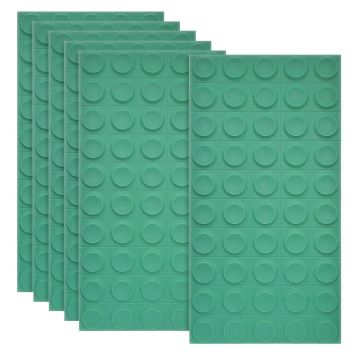 Set 6 x Panou Decorativ 3D, Naimeed D5780, ultrausor, design elegant, PU, 120 x 60 x 2.5 cm, Turcoaz