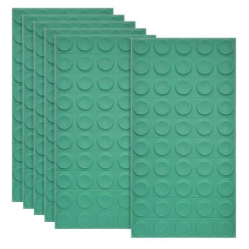 Set 6 x Panou Decorativ 3D, Naimeed D5780, ultrausor, design elegant, PU, 120 x 60 x 2.5 cm, Turcoaz