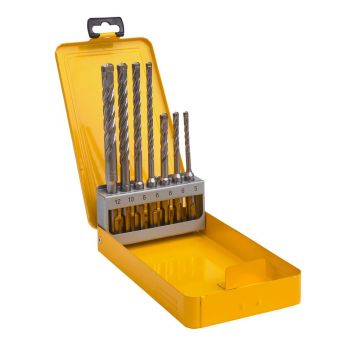 Set 7 burghie pentru beton DeWALT DT8976, XLR SDS Plus, 5 - 12 mm, caseta metalica