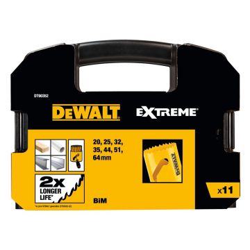 Set pentru electricieni freze bimetal DeWalt DT90352, 11 piese, 20 - 64 mm