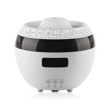 Umidificator cu aromaterapie, Naimeed D6035, Vulcan, Alb, 147x130x147mm