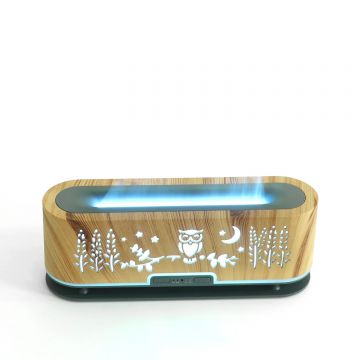 Umidificator cu aromaterapie, Naimeed D6053, Maro, 145x125x145mm