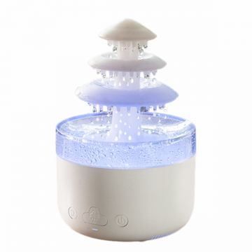 Umidificator cu aromaterapie, Naimeed D6058, Alb, 145x125x145mm