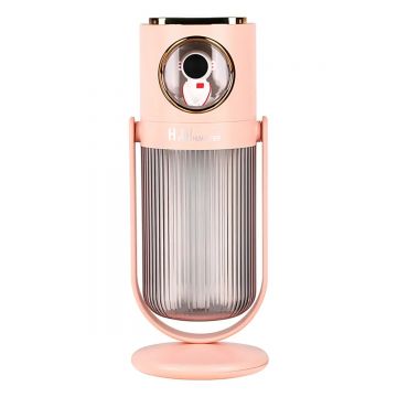 Umidificator cu aromaterapie pentru camera copiilor, Naimeed D6068, Roz, 90x230x75mm