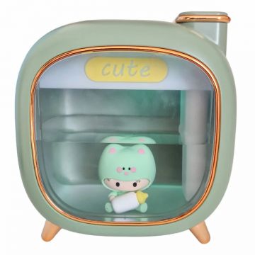 Umidificator cu aromaterapie pentru copii, Naimeed D6069, Verde, 120x126x88mm