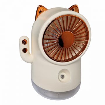 Umidificator cu ventilator si aromaterapie pentru copii, Naimeed D6073, Crem, 125x190x113mm