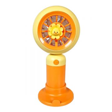 Ventilator, cu acumulator, Naimeed D5830, USB, Portocaliu, 80x150x57mm