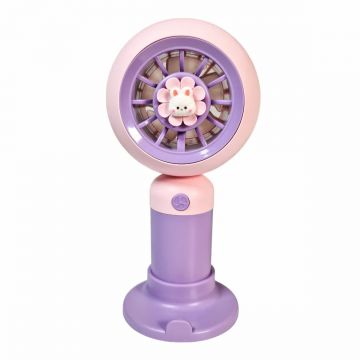 Ventilator, cu acumulator, Naimeed D5831, USB, Mov, 80x150x57mm