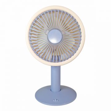 Ventilator, cu acumulator, Naimeed D5844, USB, Albastru, 140x230x74mm