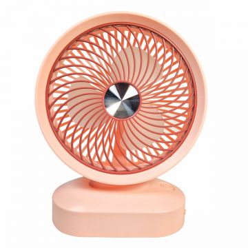 Ventilator, cu acumulator, Naimeed D5851, USB, Roz, 197x255x78mm