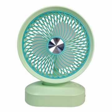 Ventilator, cu acumulator, Naimeed D5852, USB, Verde, 197x255x78mm