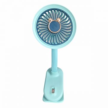 Ventilator, cu acumulator, Naimeed D5861, USB, Turcoaz, 105x240x90mm