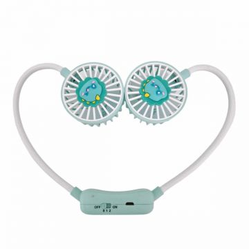 Ventilator, cu acumulator, Naimeed D5871, USB, Turcoaz, 60x600x40mm