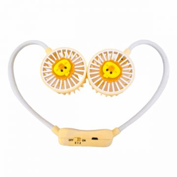 Ventilator, cu acumulator, Naimeed D5872, USB, Galben, 60x600x40mm