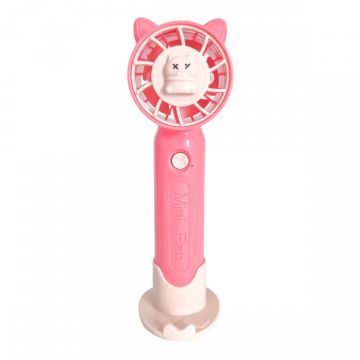 Ventilator, cu acumulator, Naimeed D5875, USB, Roz, 50x178x47mm