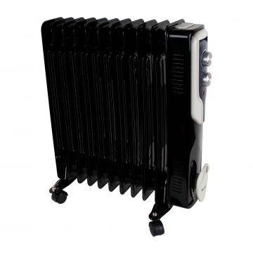 Calorifer electric Floria, 2500 W, 11 elementi, Negru /  ZLN 3666