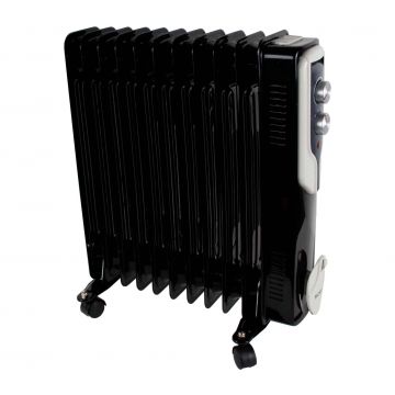 Calorifer electric Floria, 2500 W, 11 elementi, Negru /  ZLN 3666