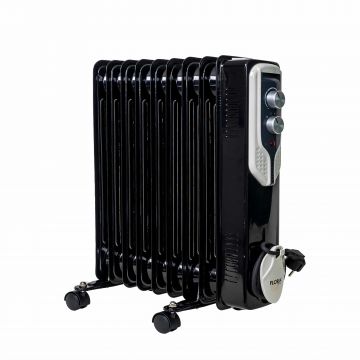 Calorifer electric, putere 2000 W, 9 elementi, 3 trepte de putere, Termostat reglabil, Protectie supra-incalzire, Indicator luminos / ZLN 3659