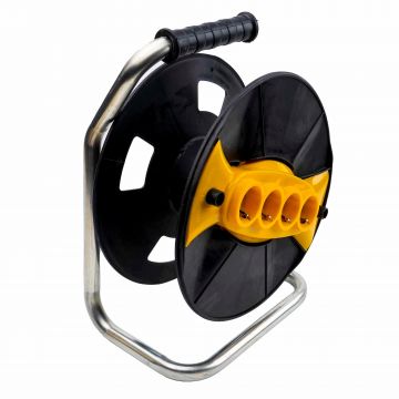 Derulator cablu cu tambur, fara cablu, 4 prize / EXT 5663